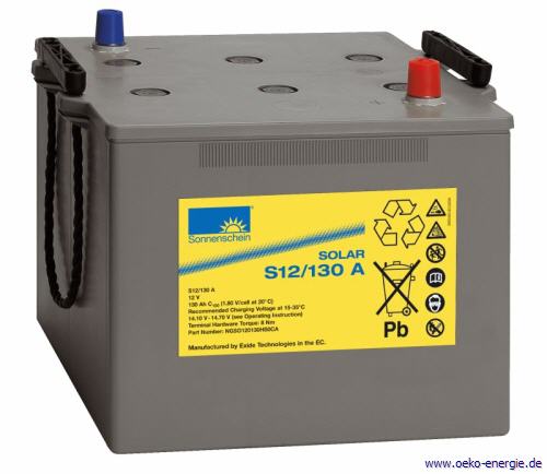 SolarPower Gelbatterie 75Ah 12V für Solaranwendungen