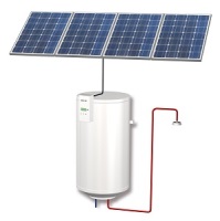 Warmwasser aus Solarstrom