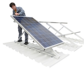 Bodengestell für Solarmodule senkrecht - Wagner Tric F