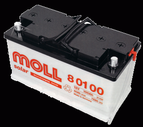 MOLL Solar 100 Ah, Batterie,Solartechnik, Energie sparen