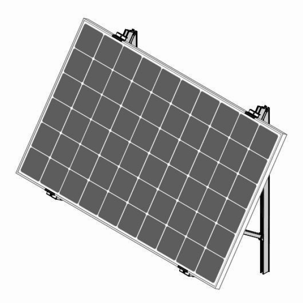 Fassaden-Gestell für Solarmodule waagrecht - Wagner Tric F 60