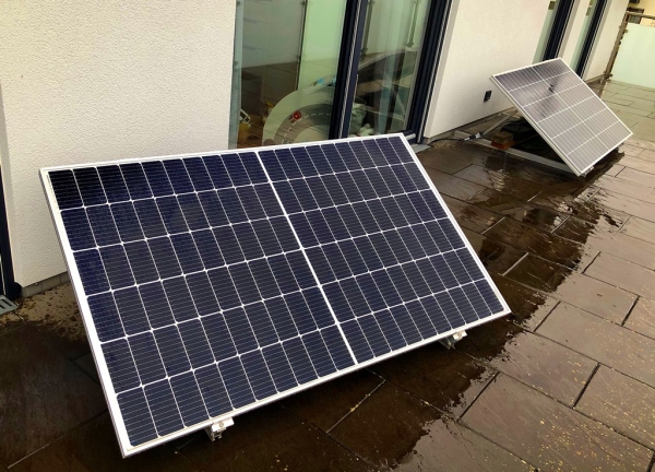 Bodengestell für Solarmodule waagrecht - Wagner Tric F quer